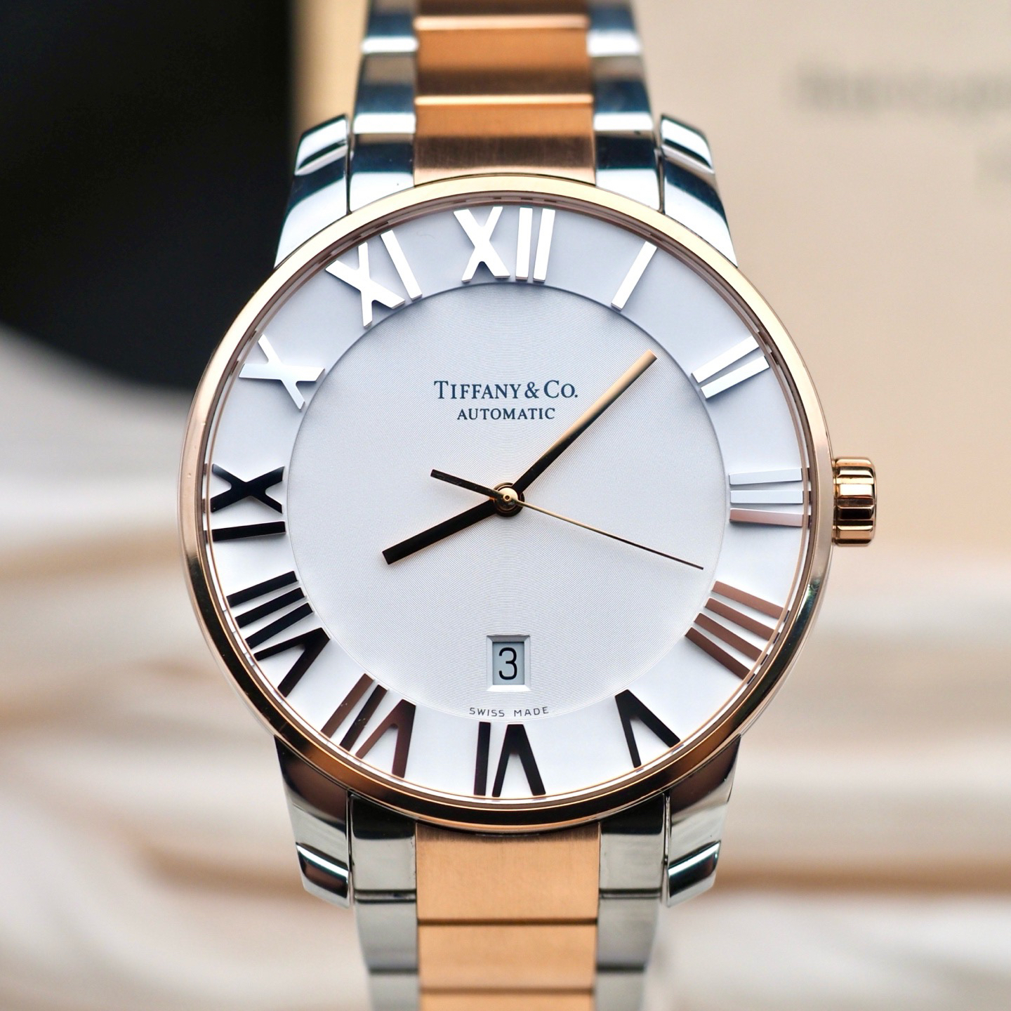 95新 Tiffany & Co./蒂芙尼 间金/42mm/18cm/自动/16256531