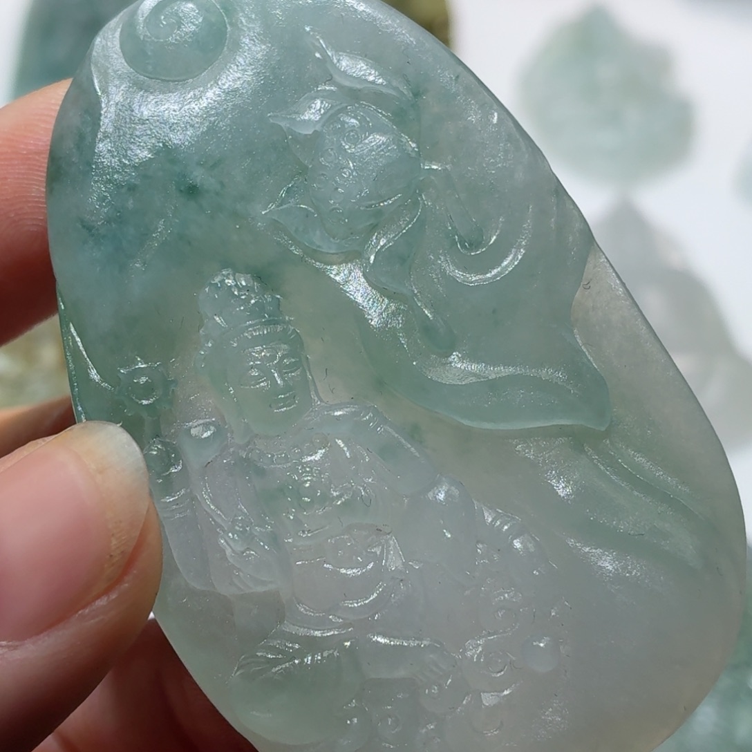 定制翡翠未镶嵌毛货