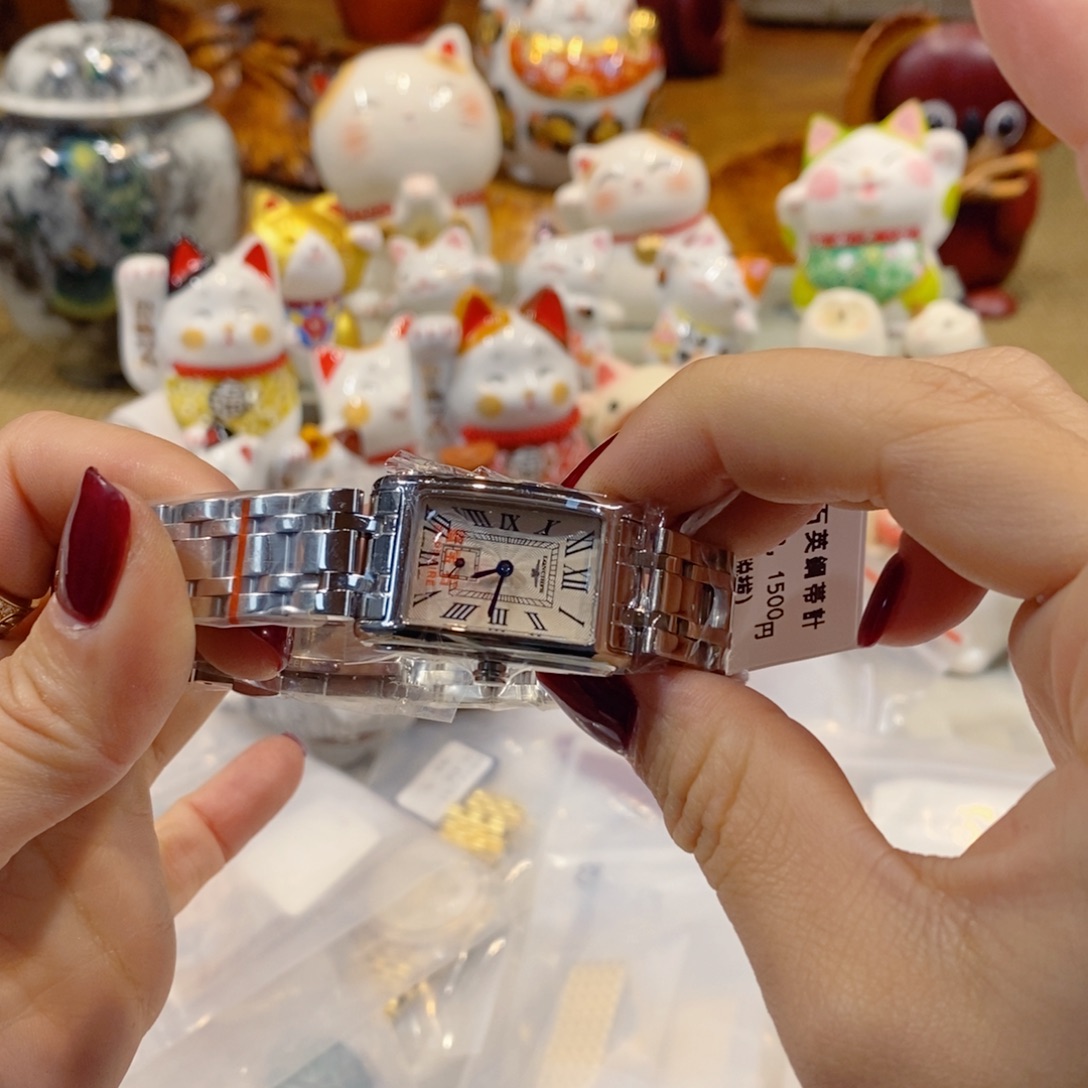 精钢钢石英机芯观兰表