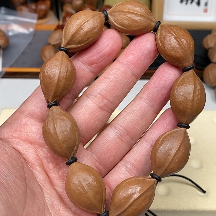 橄榄核手串18×30原生态梅林铁核