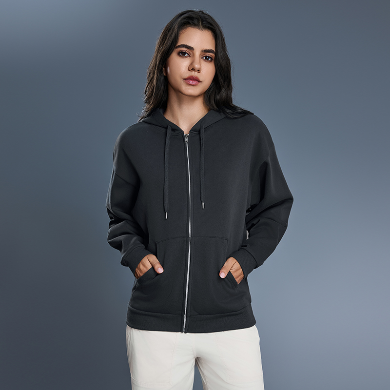 IuIu露露同款连帽开衫秋冬常规长袖拉链卫衣运动带帽宽松春秋情侣