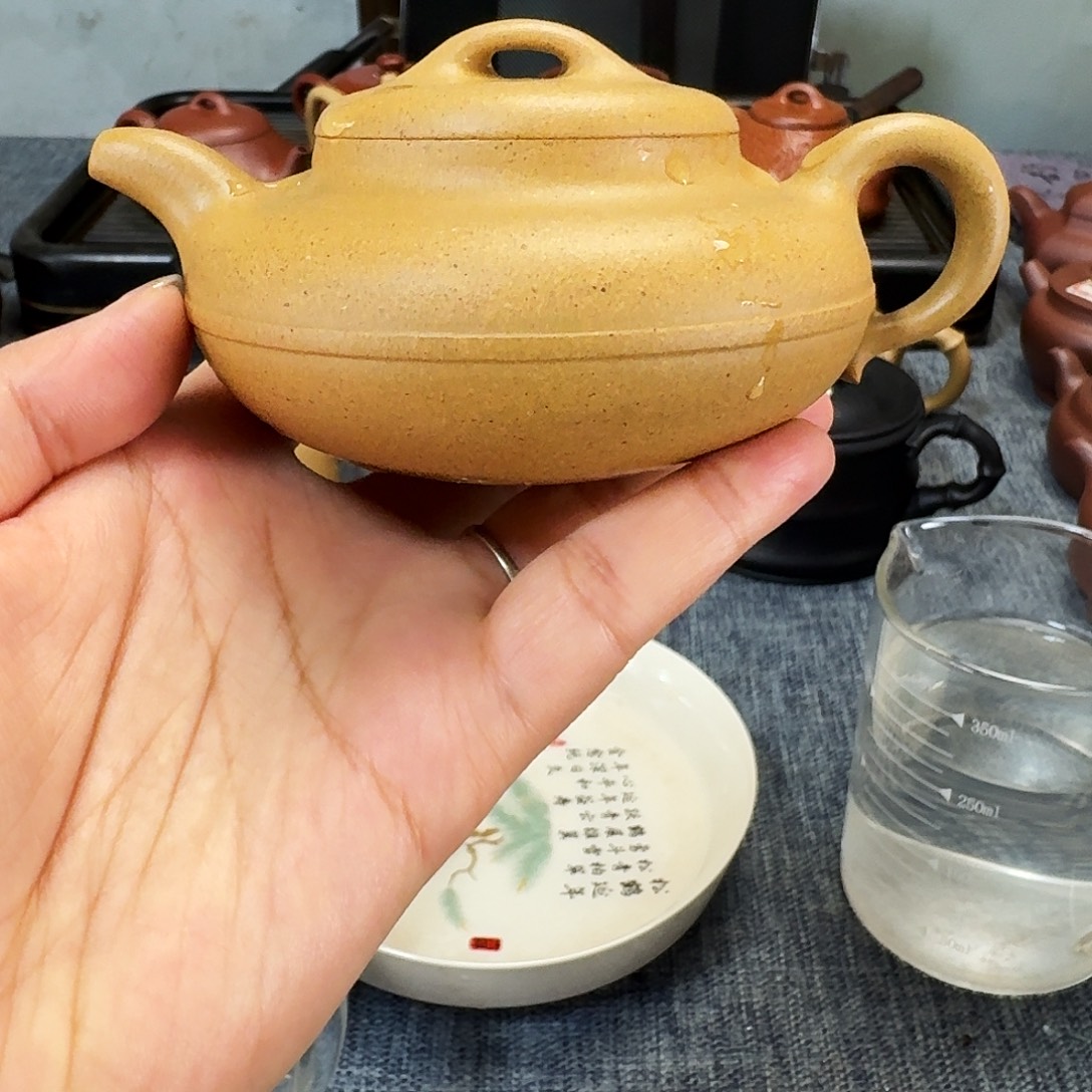 茶壶紫砂全手工紫砂壶线圆