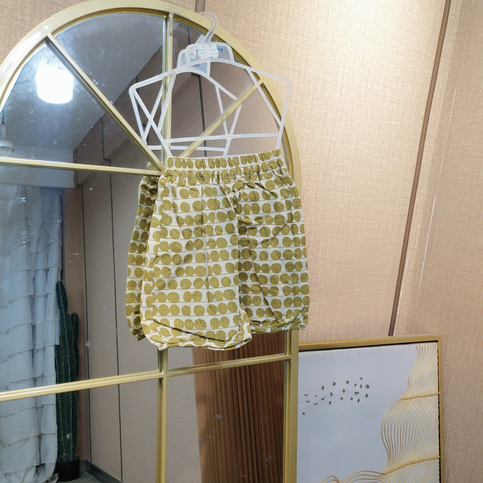 AC095   宝宝黄色休闲裤子  短裤  夏款