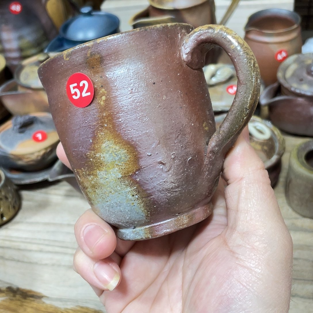 奥本健一备前茶杯