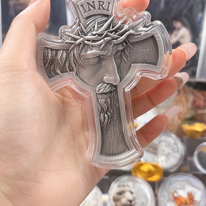 纯银耶稣受难十字架纯银纪念币2023年