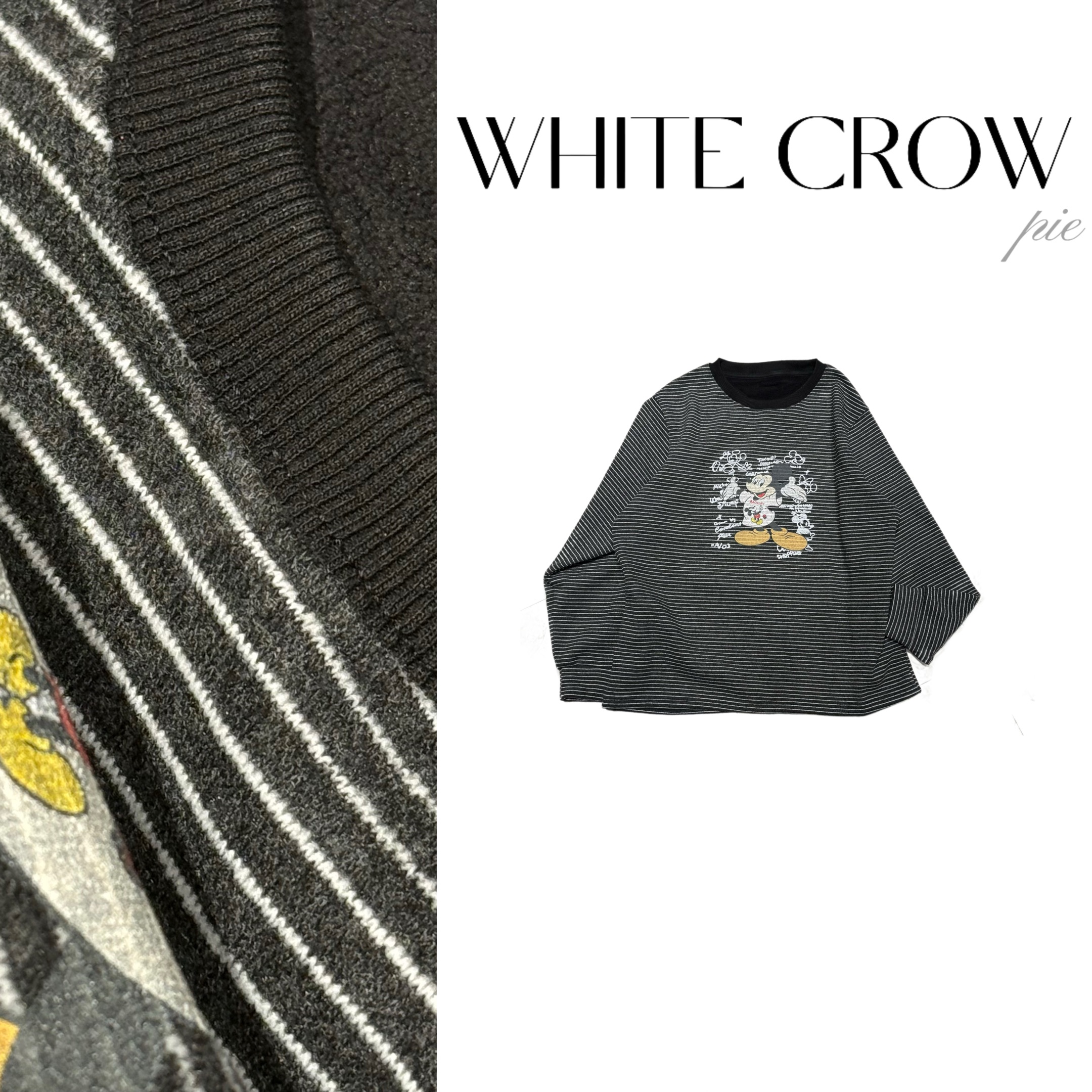 白乌鸦【小奇条纹】卫衣8187