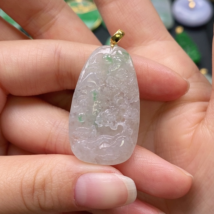 翡翠颈饰未镶嵌吊坠