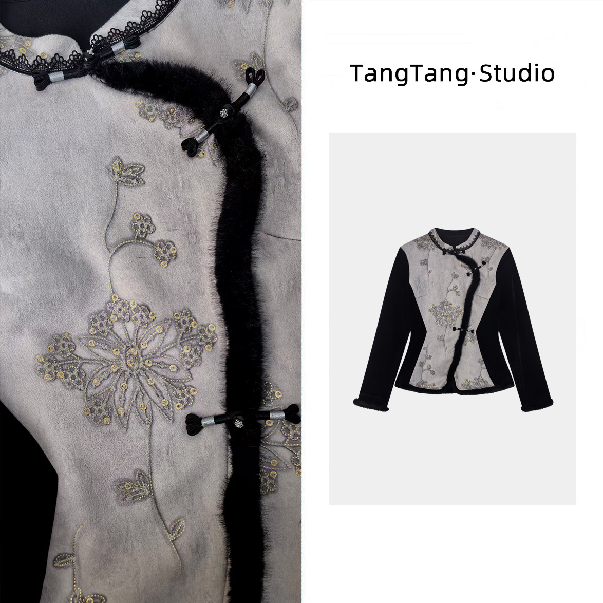 【TangTang·Studio】富贵花外套高级气质显瘦女装外套-2512668