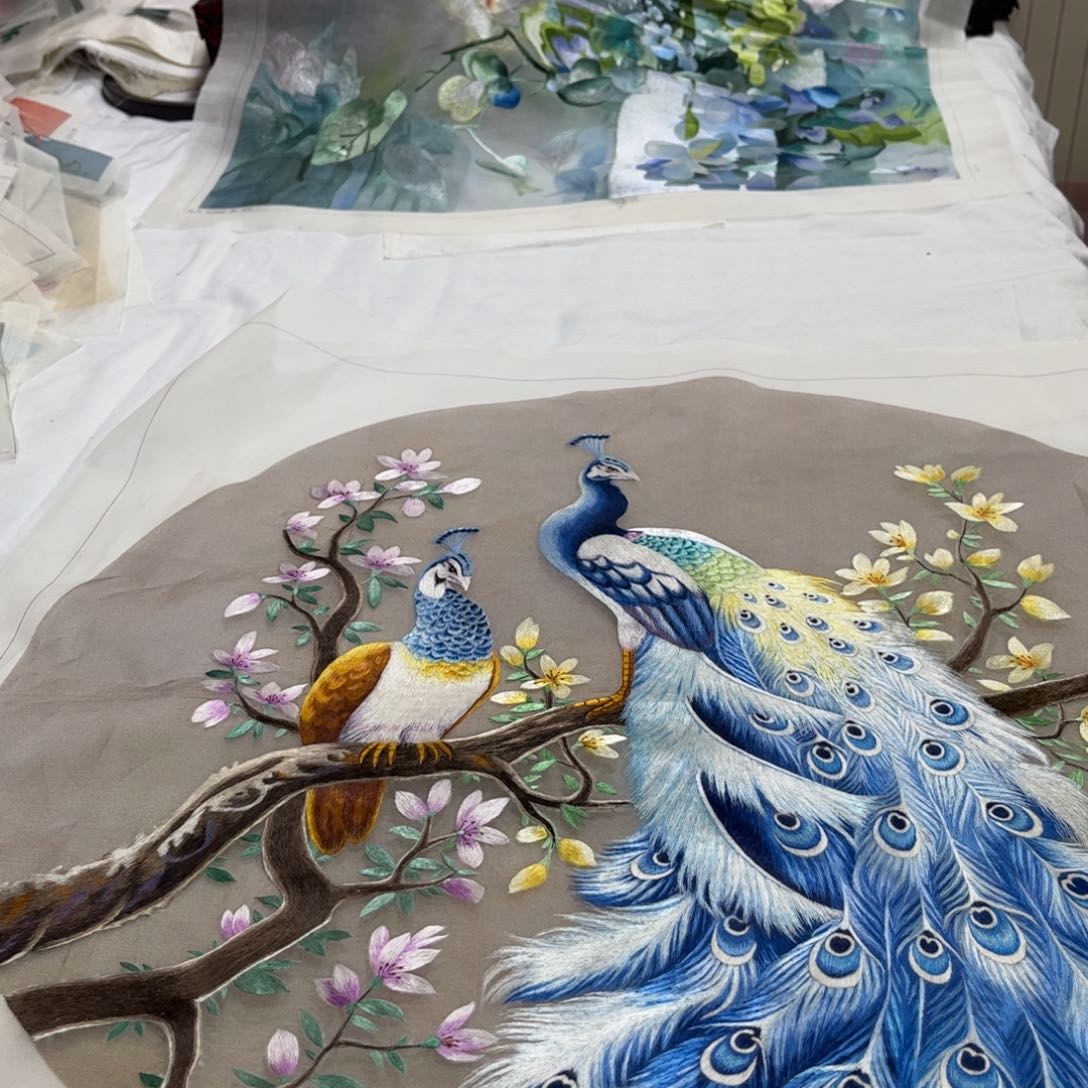 织绣会****头苏绣纯手工制作工艺