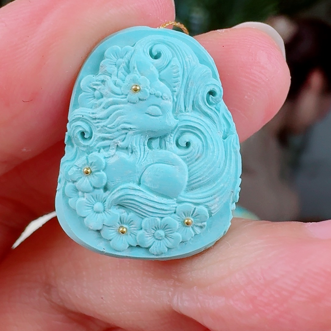 绿松石珠宝奇石未镶嵌