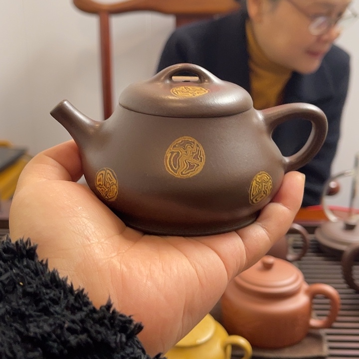 王***天紫砂茶壶紫砂壶 石瓢