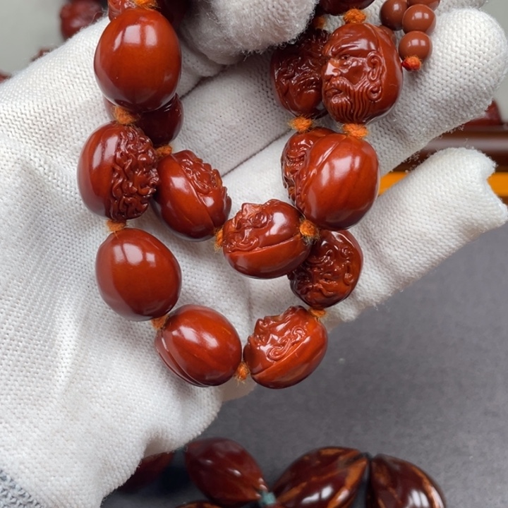 蛋***線手串/手链橄榄核十八罗汉手持