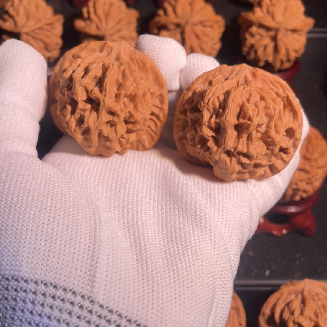 文玩核桃把件44官帽