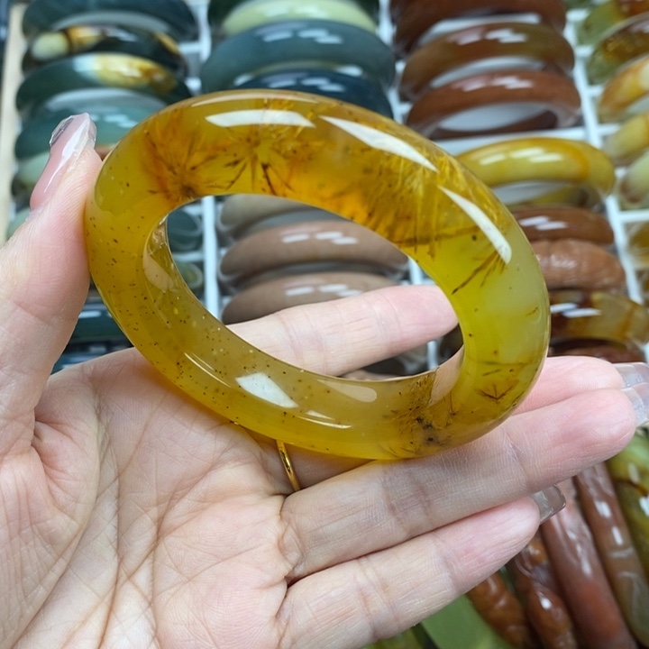 蛇纹石玉手镯未镶嵌54.5