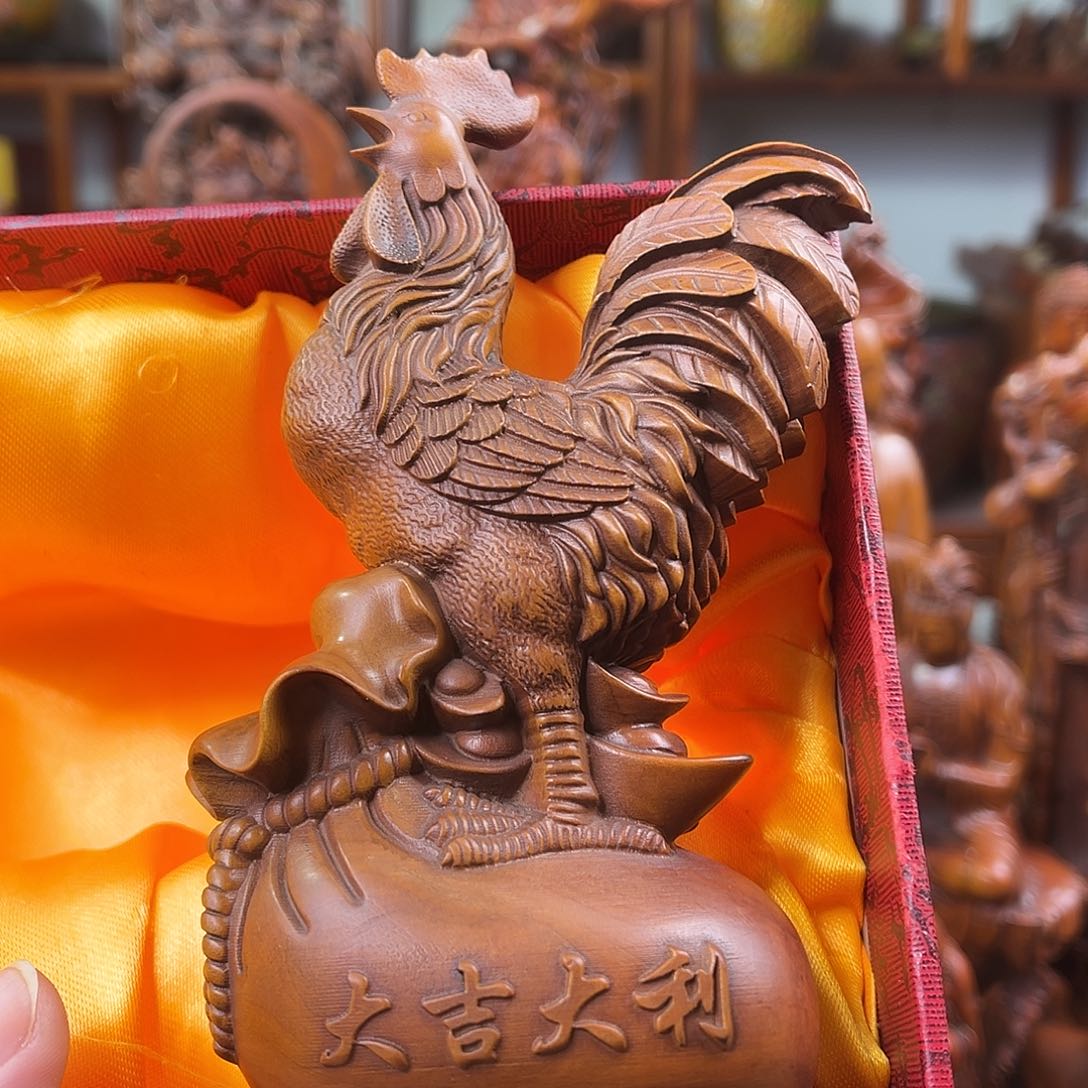 黄杨木黄杨木雕刻高度14厘米