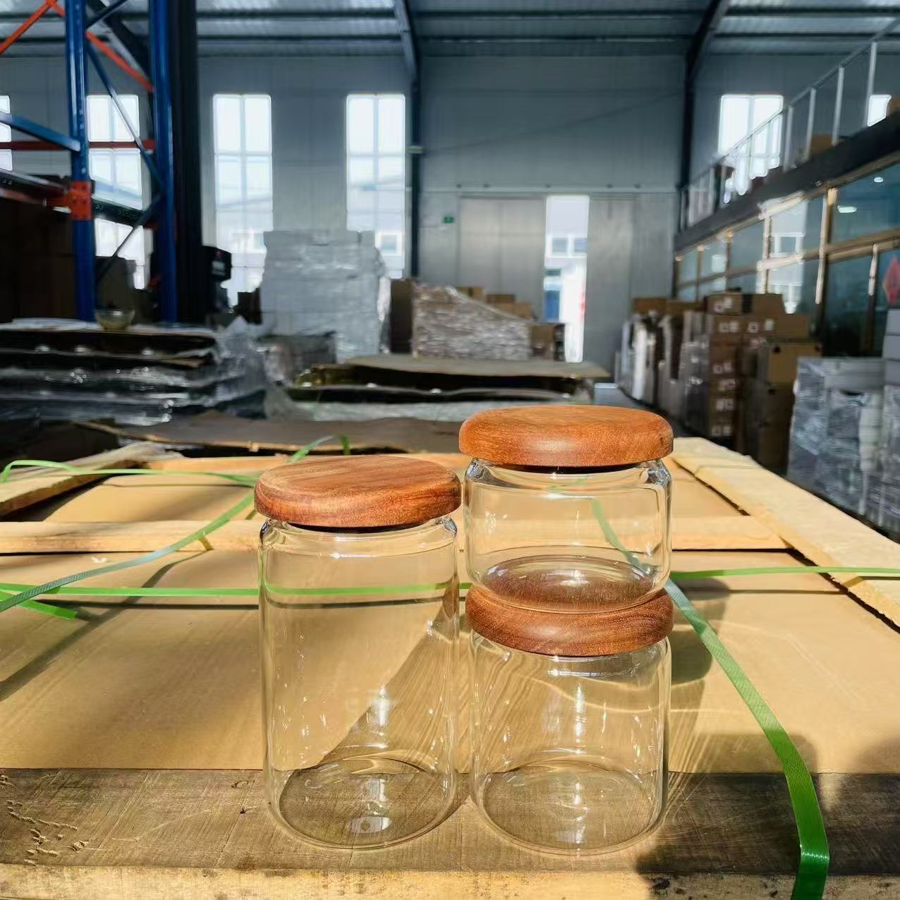 相思木盖蘑菇储藏罐300ml+350ml+650ml