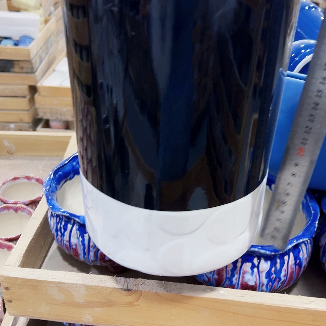 有孔，外贸尾单陶瓷花盆凑单10米包邮