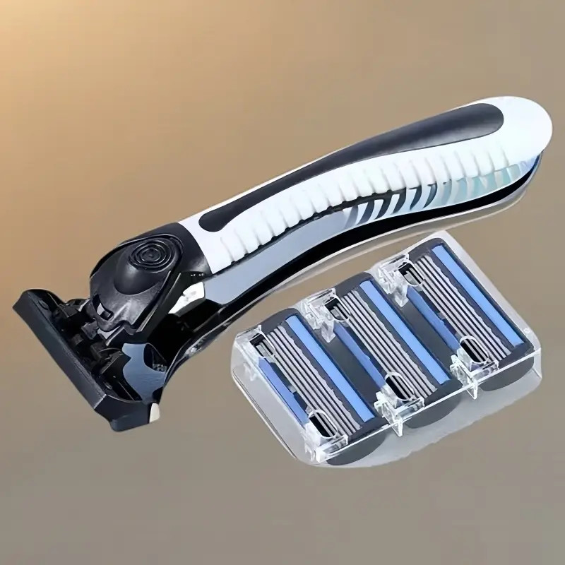 【新人福利】德国进口6层刀片剃须刀男士手动老式剃须刀6层刀胡子刀