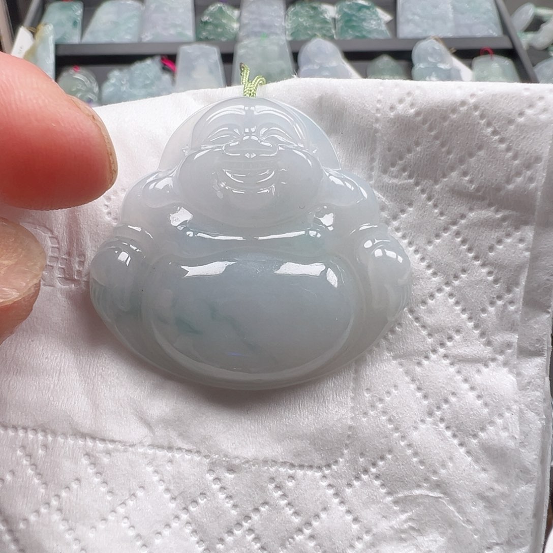 翡翠未镶嵌吊坠(不含链)佛