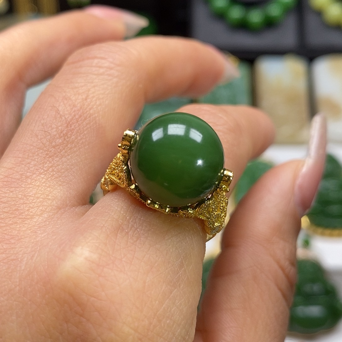 和田玉颈饰银S925镶嵌