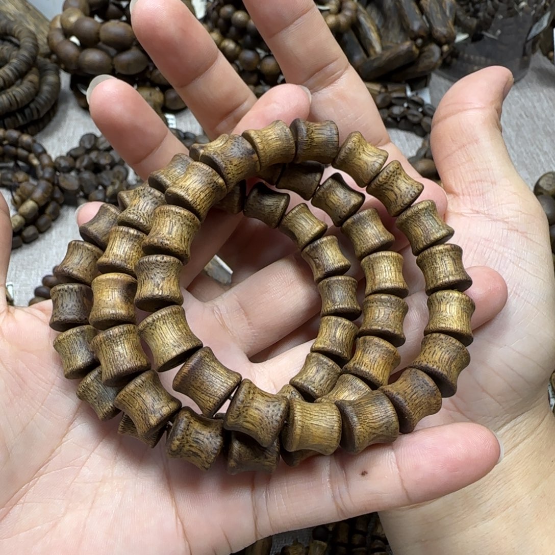 沉香手串金沙叶多样性发货一条卡10-9克