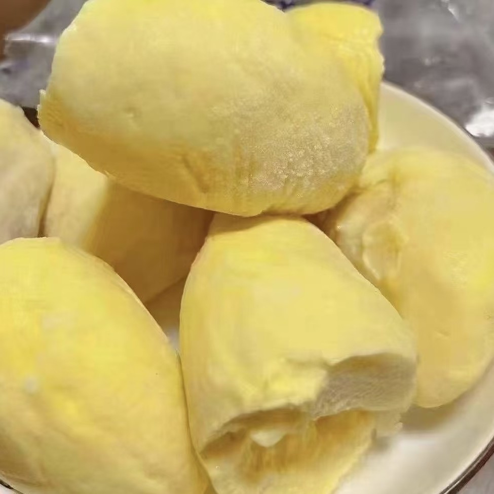 果切冰冻真空包装  核小泰国金枕榴莲肉2000g液氮 