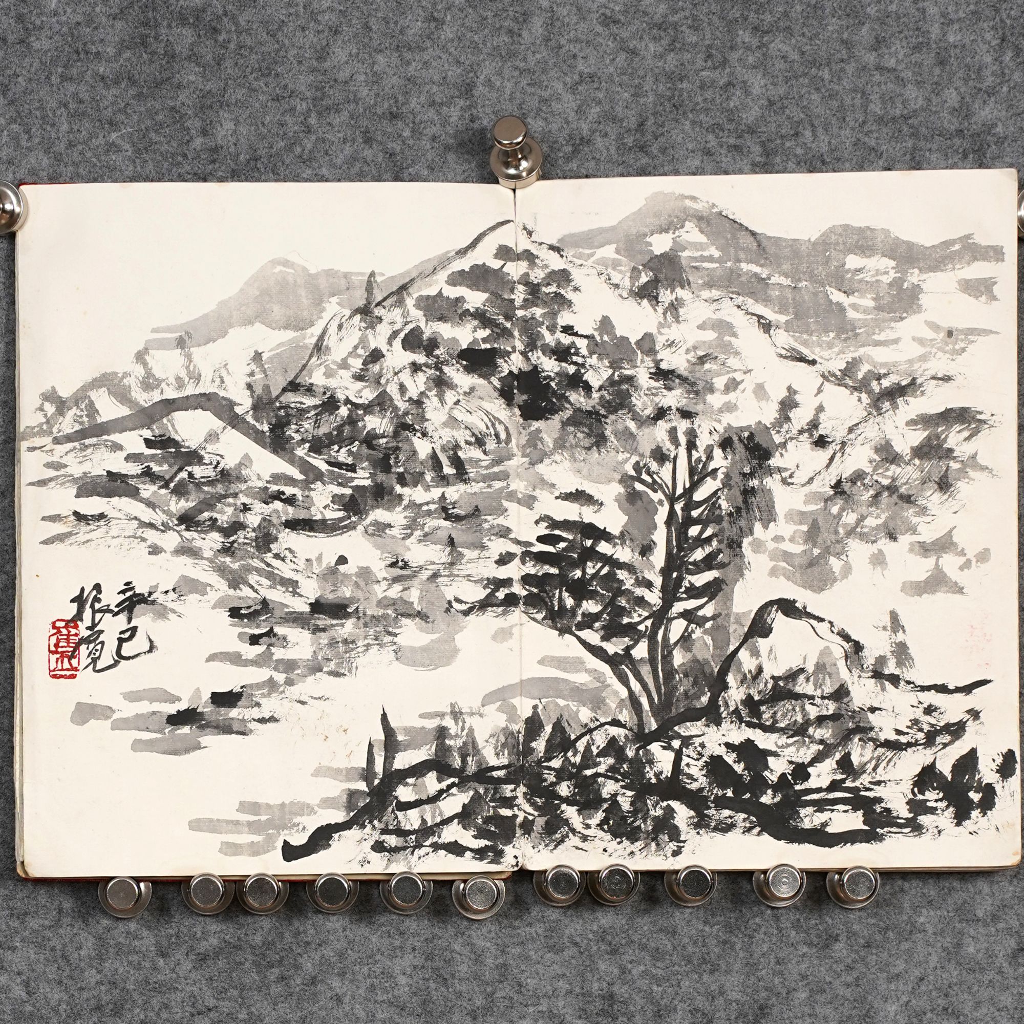 崔振宽《山水》约1.4平尺