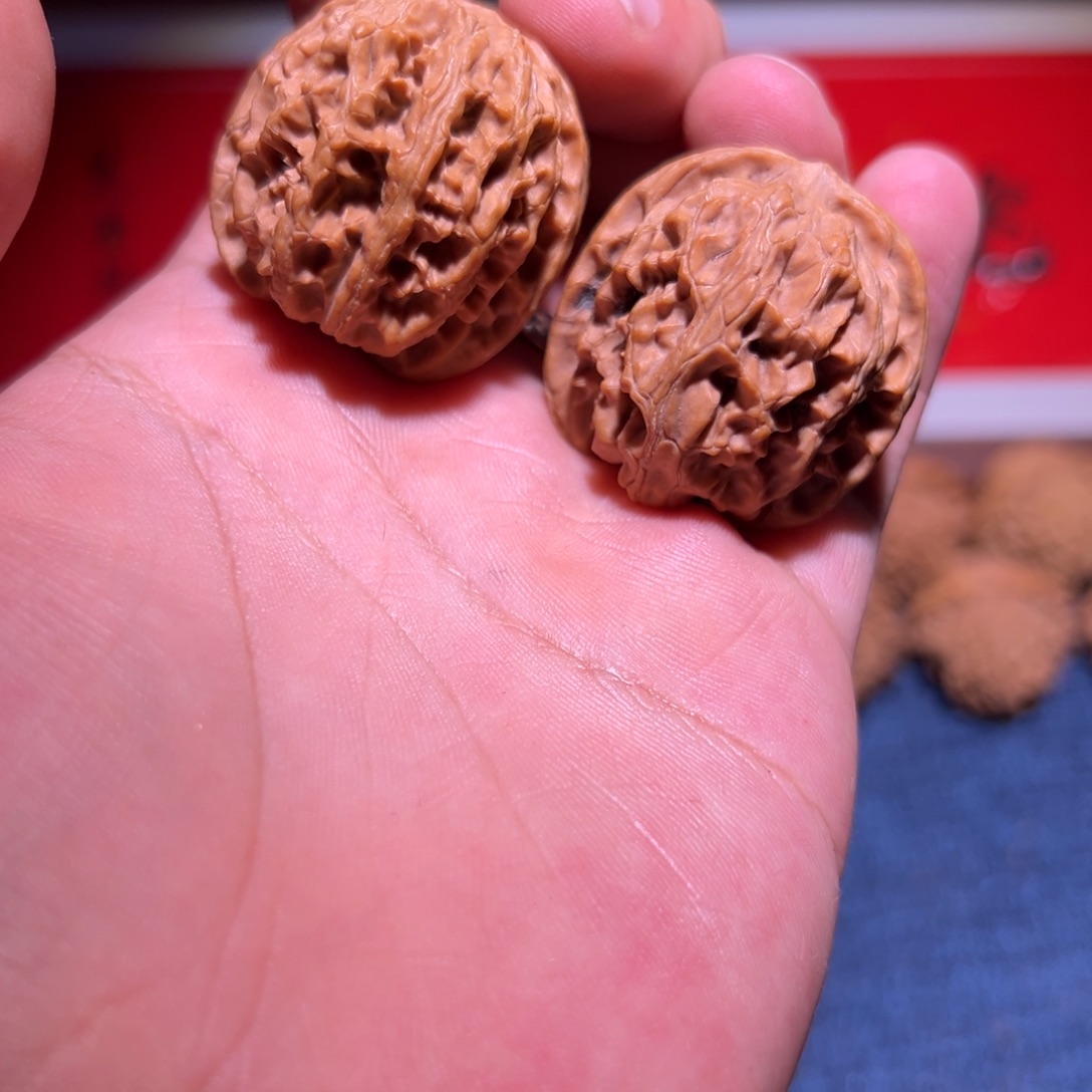 吊坠文玩核桃34全品苹果圆，看好扣，福利大漏不退不换