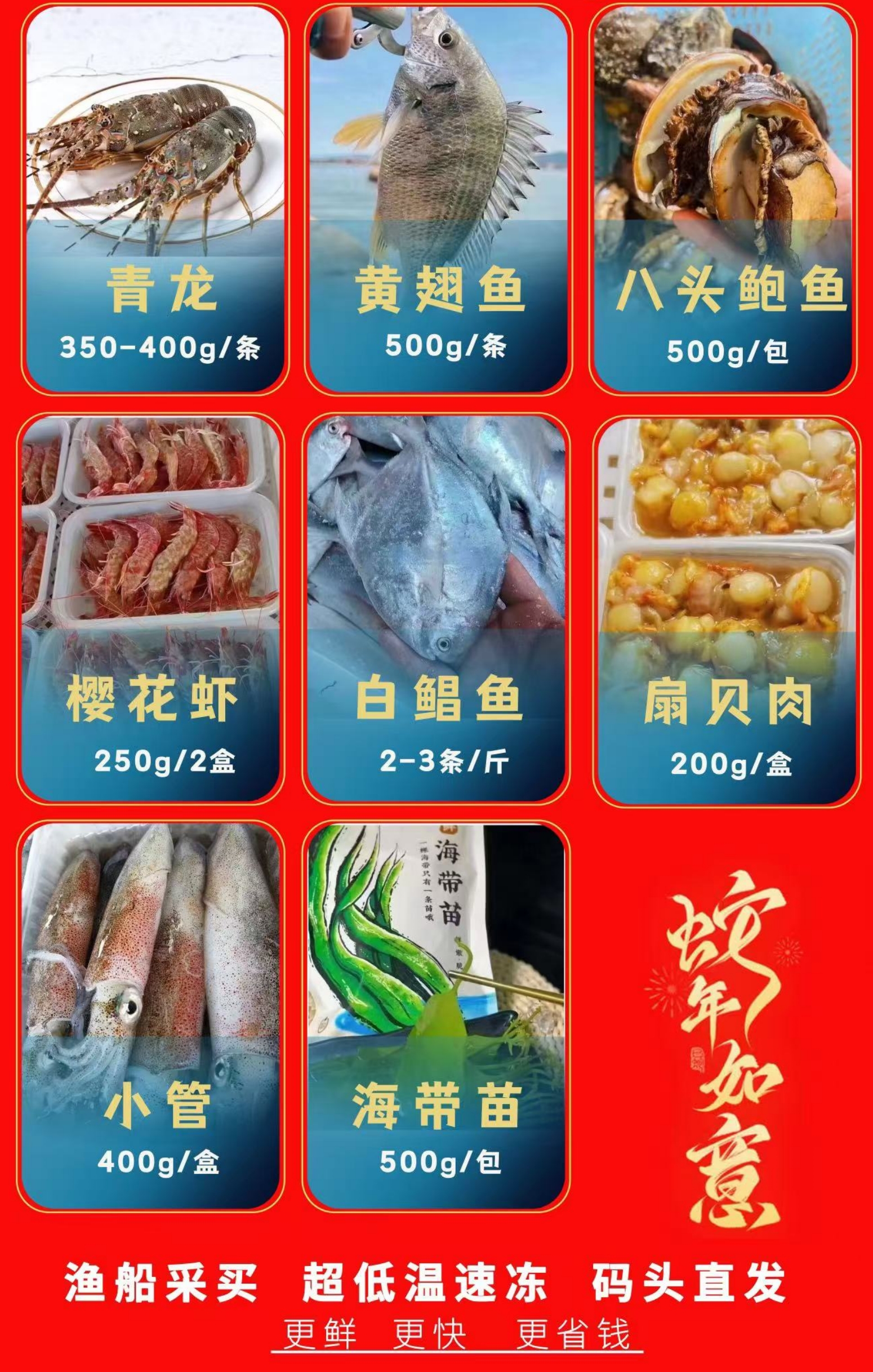 【春节佳礼】东山岛海鲜礼盒套餐 小青龙套餐 顺丰冷链送货上门