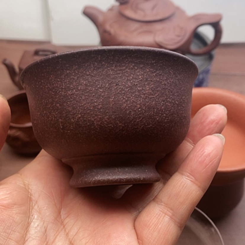 【闪购商品】茶杯紫砂嘎*脆压手杯