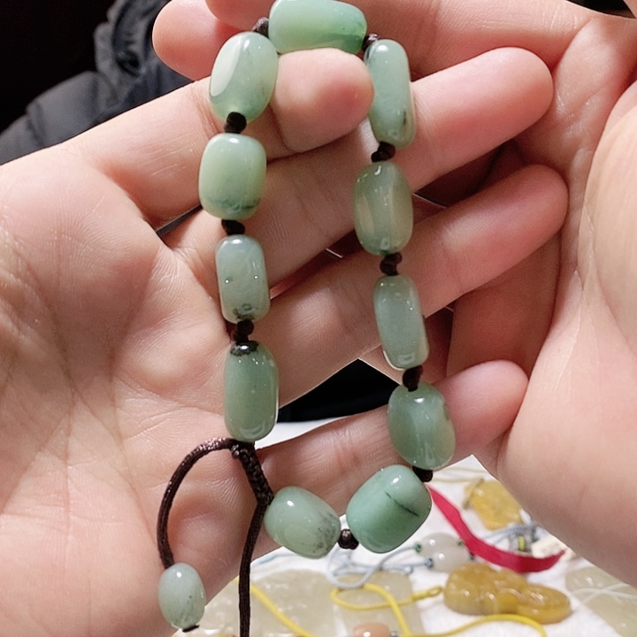 密玉（石英质玉）手链未镶嵌