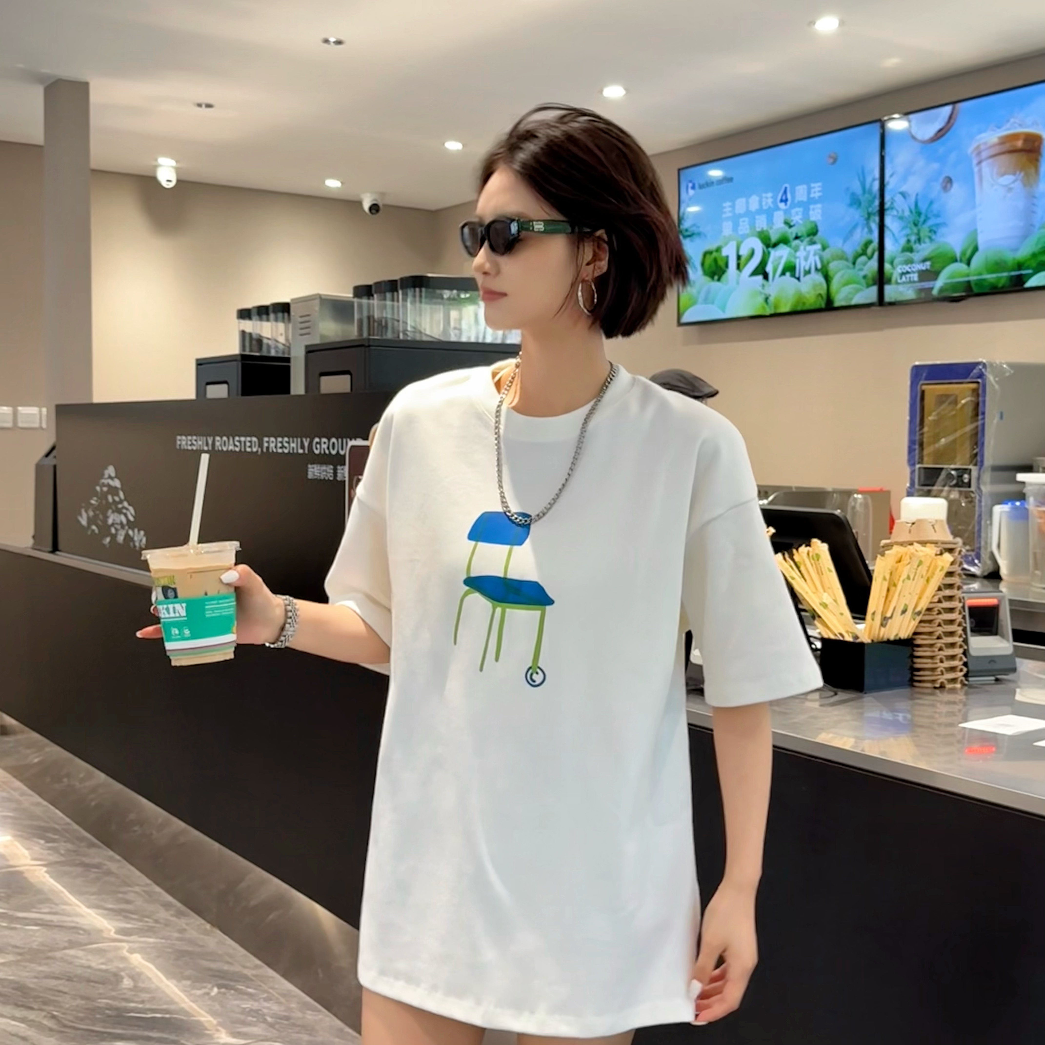 粉丝福利特价款，找对应的编码拍，秒拍秒付 纯棉400克时尚纯棉短袖