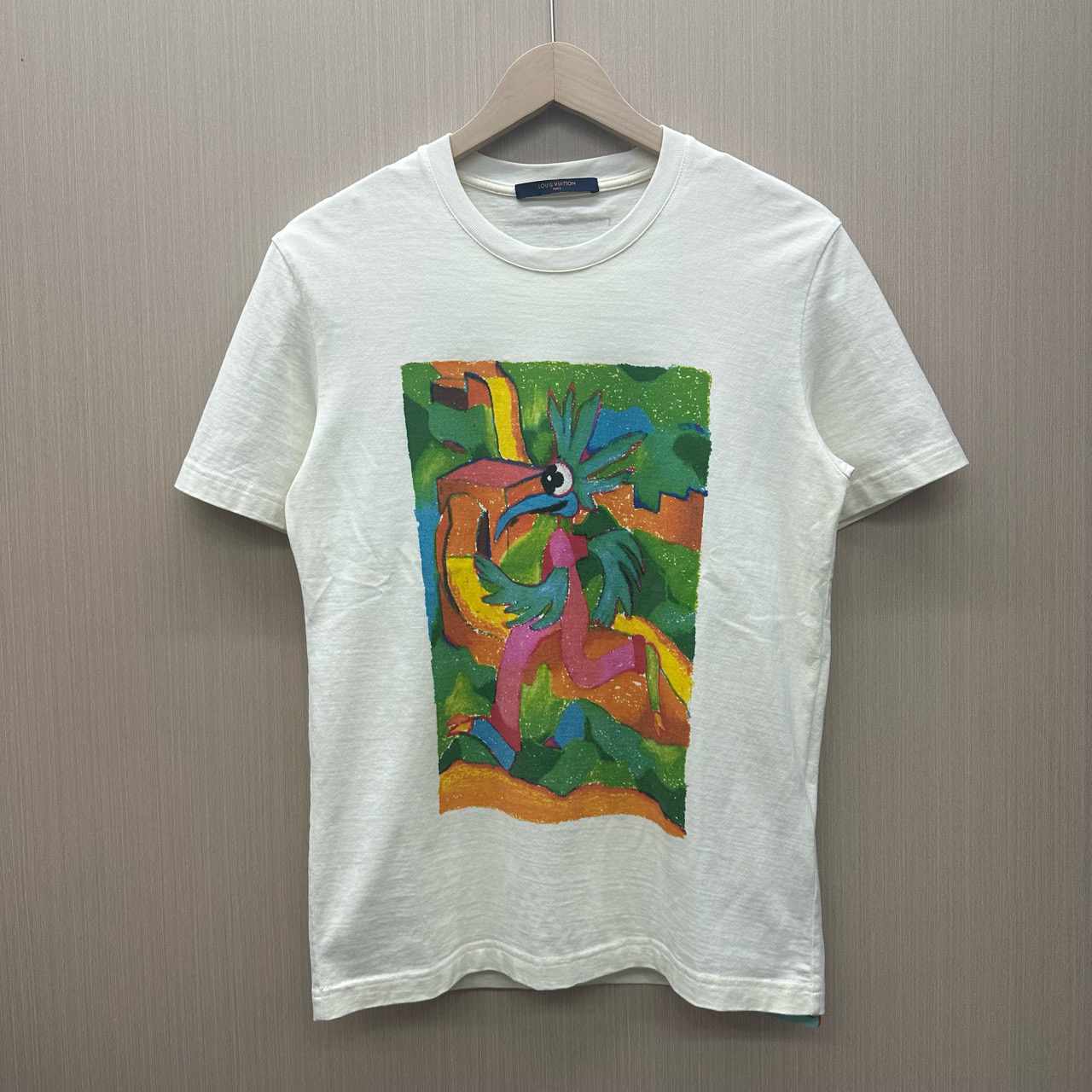 99新 LouisVuitton/路易威登 卡通涂鸦印花设计短袖/尺码M