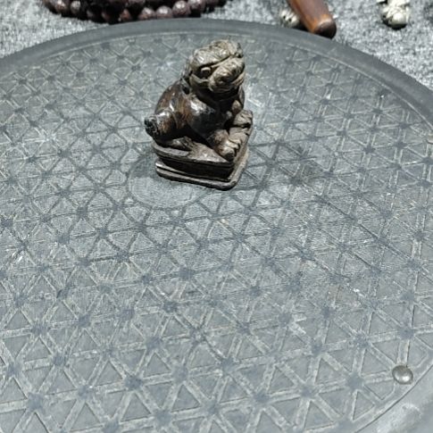 旭***辉砖雕小狮子漂亮好看精美绝伦