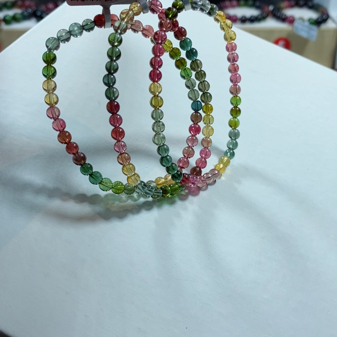 碧玺手链未镶嵌多样性发一条