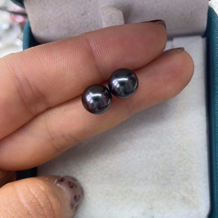 海水珍珠耳饰18K金镶嵌