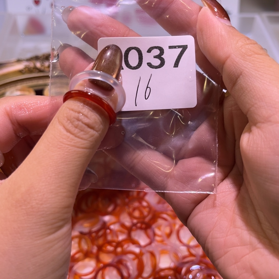 玛瑙/玉髓未镶嵌戒指037