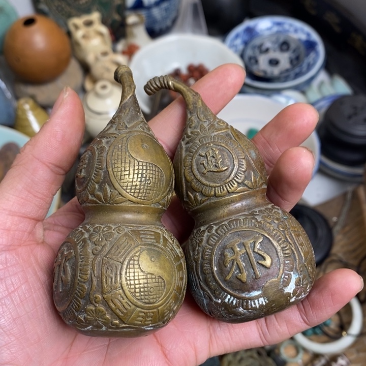 姣***娇工艺品 葫芦 一对 摆件 