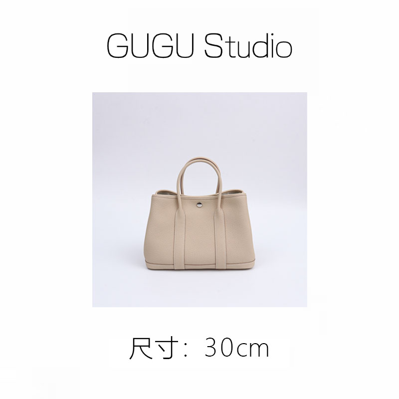 【秋秋私定】 蜡线手工包 真皮女士轻奢百搭 花园包30cm