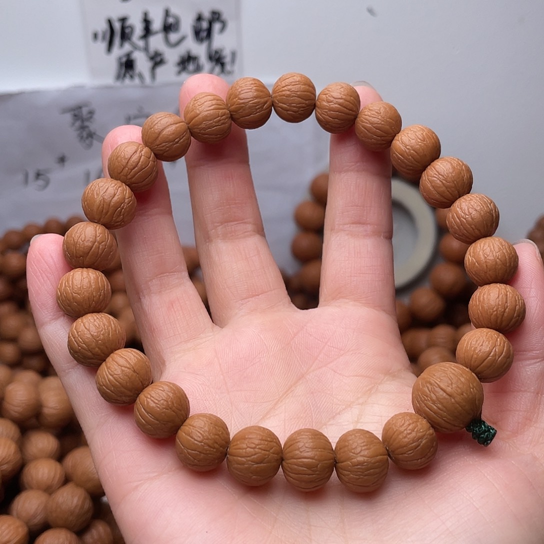 ~***猴头核桃手串精品风羽手持三围同尺