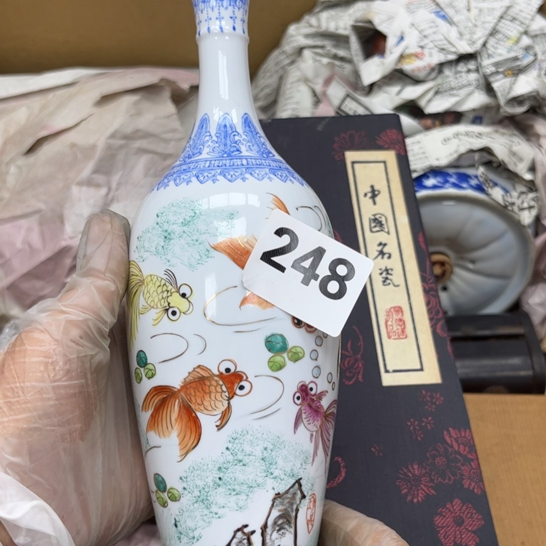 瓷片摆件工艺品摆件666 