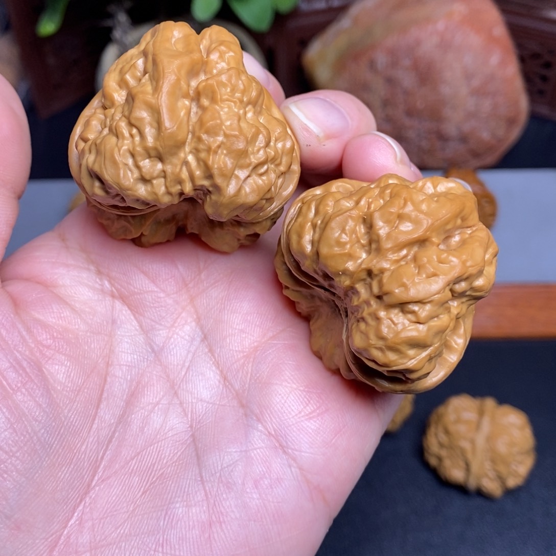 人***字把件文玩核桃43，45蛙