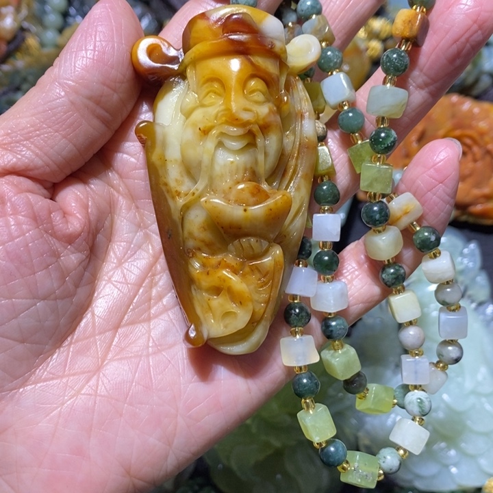 岫玉岫玊吊坠未镶嵌