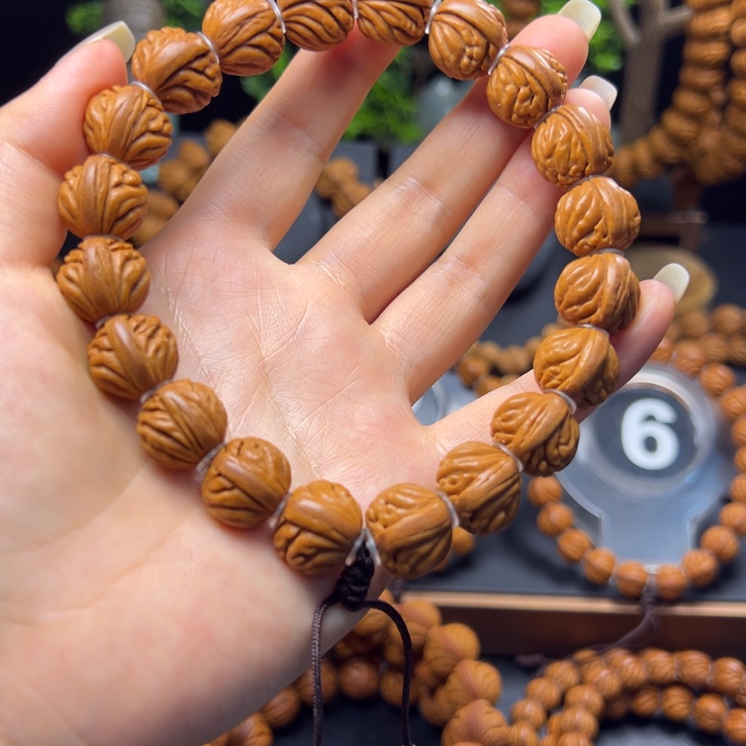 桃核手串野生金蟾15