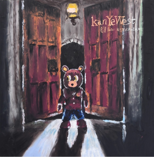 Kanye West*Late Registration油画棒专辑封面作品