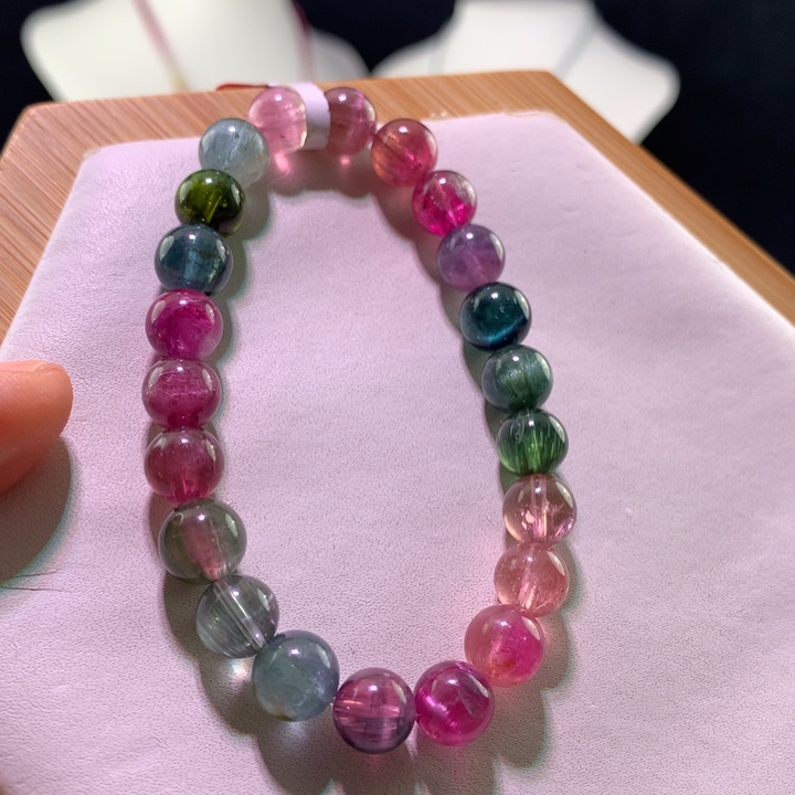 双色碧玺手链未镶嵌