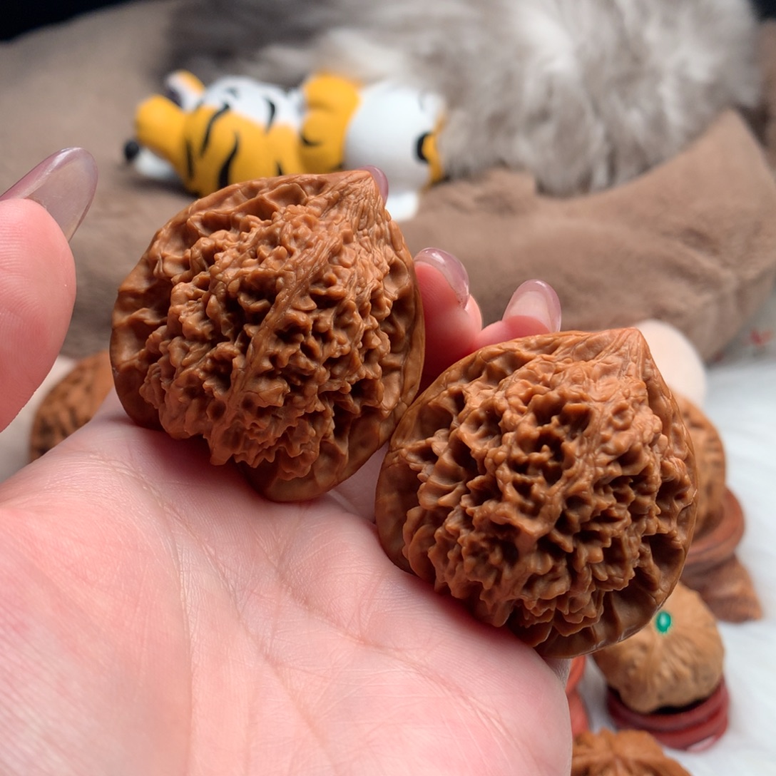 把件文玩核桃42百花山