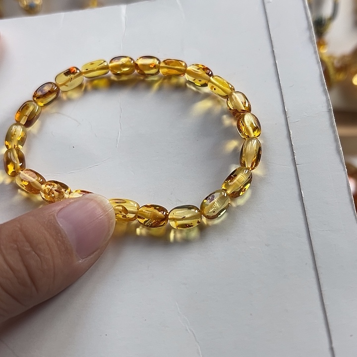 琥珀（花珀）项圈未镶嵌