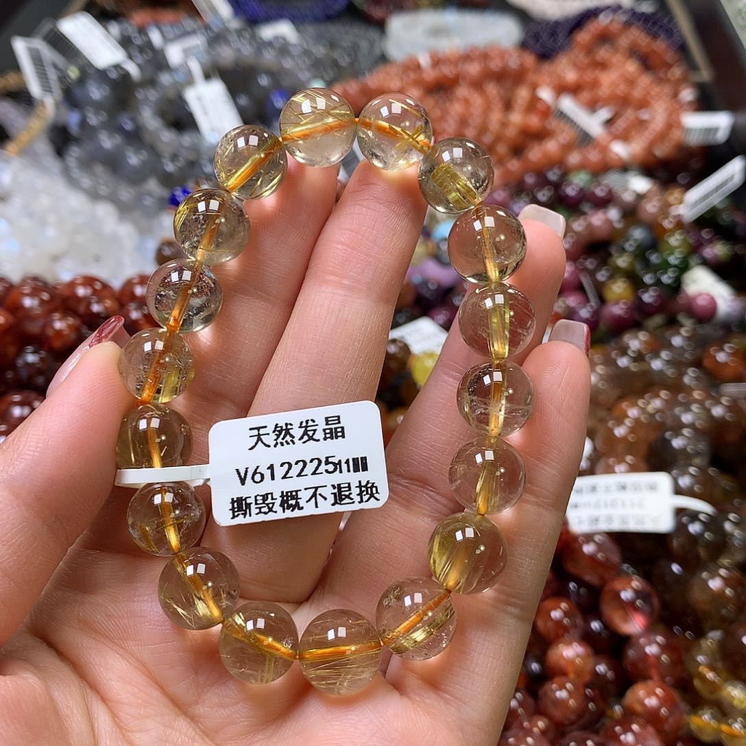 水晶手链未镶嵌，