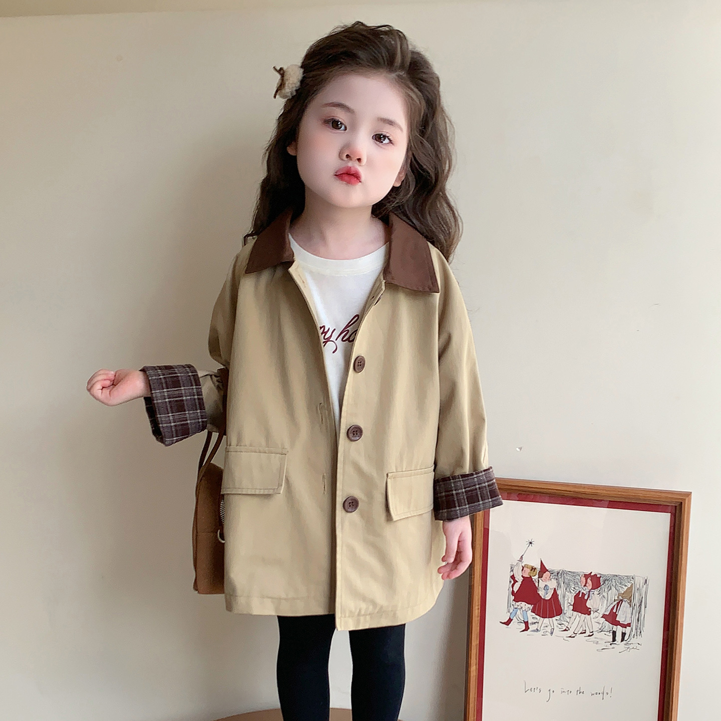 秋季女宝风衣外套秋款2025新款小女孩宝宝秋季上衣儿童装秋装衣服